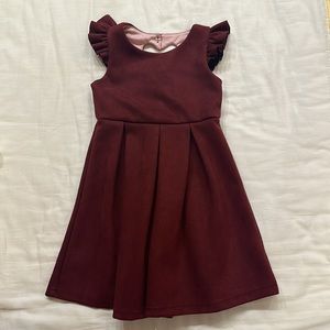 Wine colored velvet dress size 5